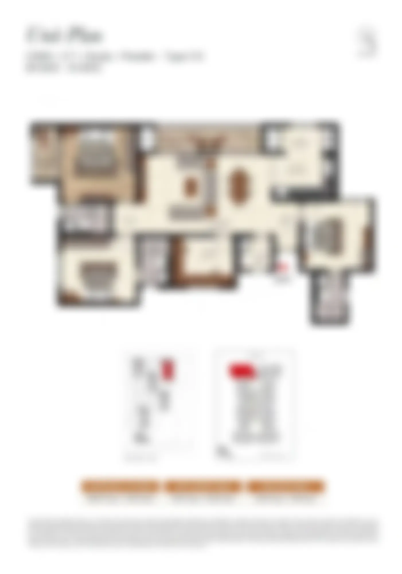 Brigade Devanahalli 3 BHK Floor Plan